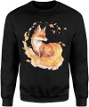 Rudy lis z lisem Męska bluza  