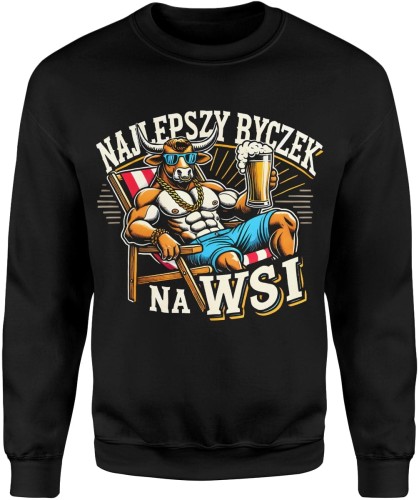 Najlepszy Byczek Na Wsi Męska bluza 