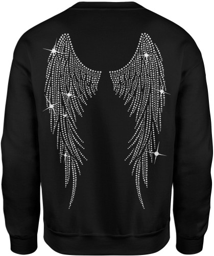 Skrzydła na plecach z tyłu Męska bluza  