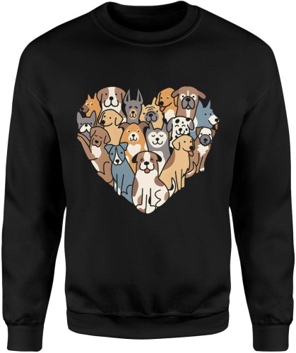 Serce Psy Męska bluza  