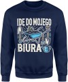 Idę do mojego biura ogród Męska bluza 