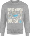 Idę do mojego biura ogród Męska bluza 
