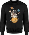 Astronauta Kosmos Kosmos Planety Geek Męska bluza 