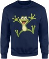 Żabka Radosna Żaba Kreskówkowa Uśmiech Męska bluza 