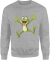 Żabka Radosna Żaba Kreskówkowa Uśmiech Męska bluza 