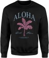 Aloha Wakacyjna Plażowa Palma Surfing Hawajska Męska bluza   