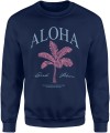 Aloha Wakacyjna Plażowa Palma Surfing Hawajska Męska bluza  