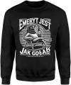Emeryt jest jak gołąb sra na wszystko Męska bluza  