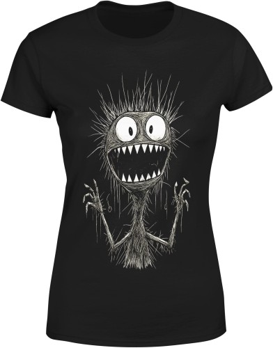 Kreskówkowy Potwór Damska koszulka color:#000000