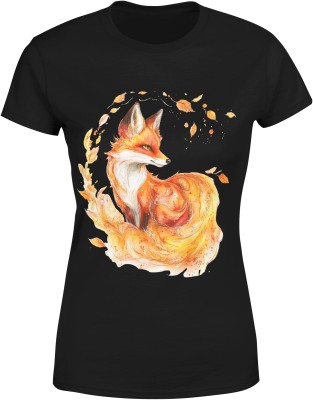 Koszulka z lisem damska z nadrukiem