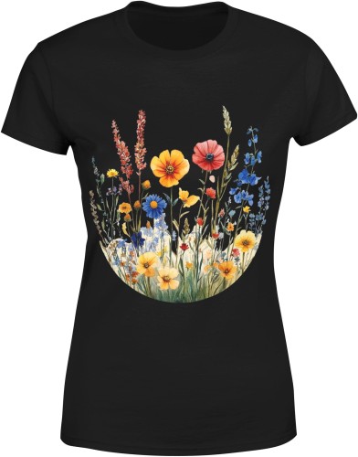 Akwarela Natura Boho Damska koszulka 