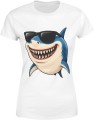Rekin Shark Rekinem w okularach Damska koszulka 