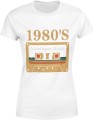 Lata 80 Męska Retro Kaseta Oldschool Muzyka 1980s Damska koszulka 