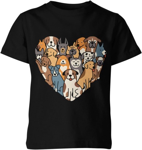 Serce Psy Dziecięca koszulka 