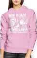 Nie mam powołania do zapie*dalania ślimak Damska bluza z kapturem 