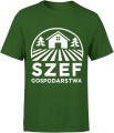 Szef gospodarstwa wiejski klimat praca na wsi Męska koszulka  