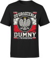 Od urodzenia dumny z pochodzenia orzeł biały Polska flaga Męska koszulka 