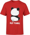 Panda Not Today zabawny leniwy miś chill Męska koszulka 