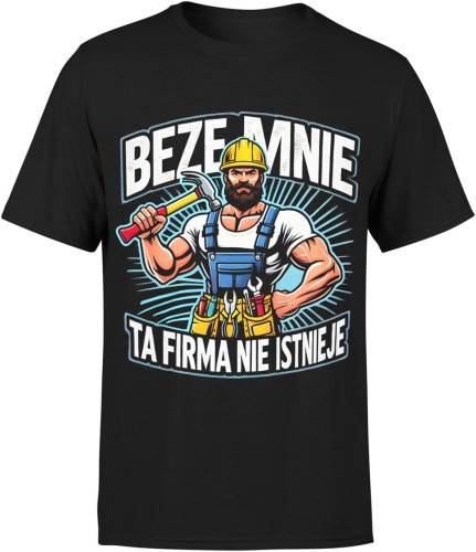 praca majster ekipa robotnik Męska koszulka 