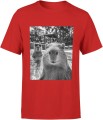 kapibara w basenie mem selfie chill wakacje capybara Męska koszulka 