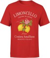 Limoncello cytryny Italia Costiera Amalfitana włoski styl retro lato wakacje Męska koszulka 