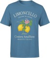 Limoncello cytryny Italia Costiera Amalfitana włoski styl retro lato wakacje Męska koszulka 
