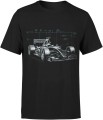 Projekt bolidu F1 techniczny rysunek auta wyścigowego Męska koszulka 