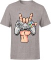 Pad gamer rock hand – kontroler do gier gest rocka Męska koszulka 