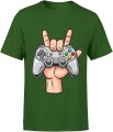 Pad gamer rock hand – kontroler do gier gest rocka Męska koszulka 
