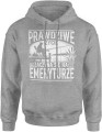 Prawdziwe życie zaczyna się na emeryturze wędkarz odpoczynek jezioro relaks hobby ryby Męska bluza z kapturem 