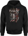 Polska husaria – skrzydlaty rycerz na koniu Męska bluza z kapturem  