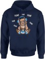 Gracz kapibara gamer Pew Pew z padem Męska bluza z kapturem 