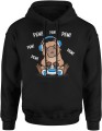 Gracz kapibara gamer Pew Pew z padem Męska bluza z kapturem  