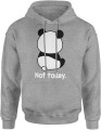 Panda Not Today zabawny leniwy miś chill Męska bluza z kapturem 