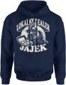 lokalny dealer jajek kogut farmer humor wiejski Męska bluza z kapturem 