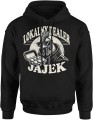 lokalny dealer jajek kogut farmer humor wiejski Męska bluza z kapturem 