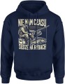 Nie mam czasu siedzę na rybach Męska bluza z kapturem 