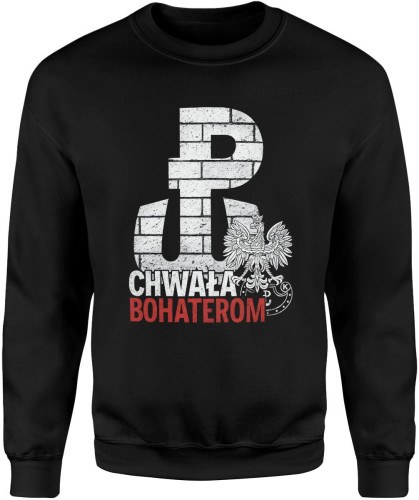 chwała bohaterom Polska walcząca orzeł kotwica Męska bluza 