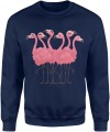 flamingi różowe tropikalny styl plaża egzotyczne ptaki Męska bluza  