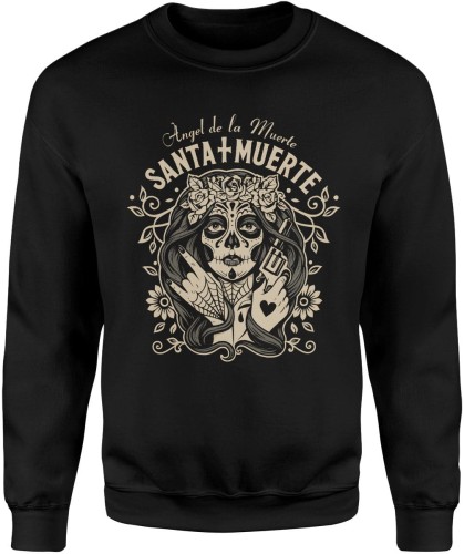 Santa Muerte meksykańska bogini śmierci Męska bluza  