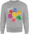 Kolorowy kwiatek Sun pozytywna energia uśmiech Męska bluza 