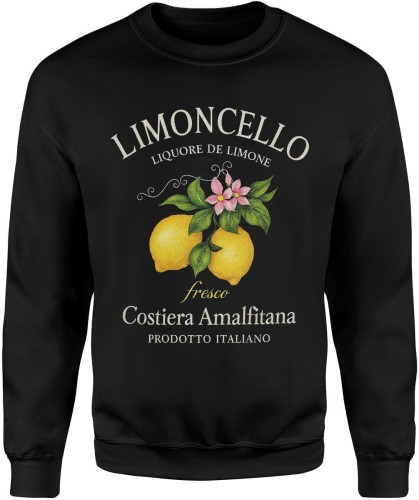 Limoncello cytryny Italia Costiera Amalfitana włoski styl retro lato wakacje Męska bluza   