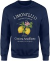 Limoncello cytryny Italia Costiera Amalfitana włoski styl retro lato wakacje Męska bluza  