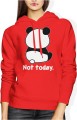 Panda Not Today zabawny leniwy miś chill Damska bluza z kapturem 