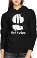 Panda Not Today zabawny leniwy miś chill Damska bluza z kapturem 