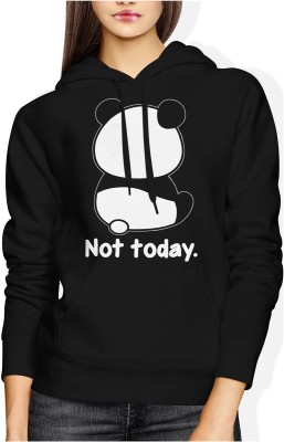 Panda Not Today zabawny leniwy miś chill Damska bluza z kapturem