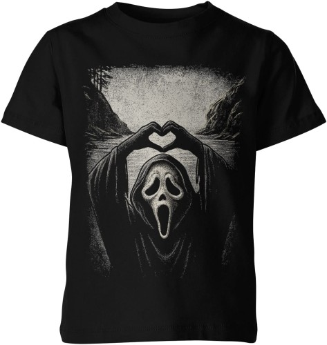 ghostface serce rękami scream slasher mroczny film kultowy maska Dziecięca koszulka 