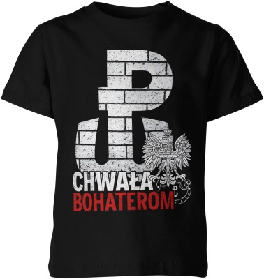chwała bohaterom Polska walcząca orzeł kotwica Dziecięca koszulka