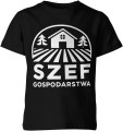 Szef gospodarstwa wiejski klimat praca na wsi Dziecięca koszulka  