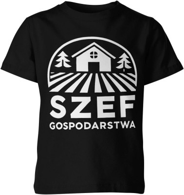 Szef gospodarstwa wiejski klimat praca na wsi Dziecięca koszulka